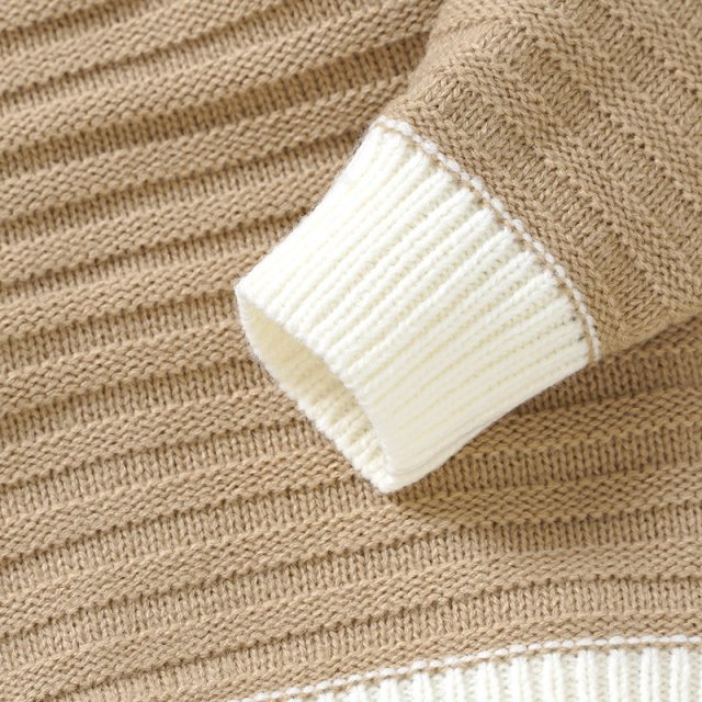 Baby Knit Sweater - Warm Long Sleeve Solid Pullover for Newborns & Infants - Image 7