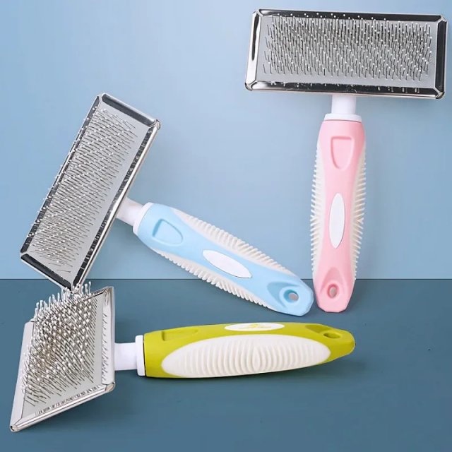 Stainless Steel Dog Comb and Hair Remover Brush for Dogs & Cats - Image 3