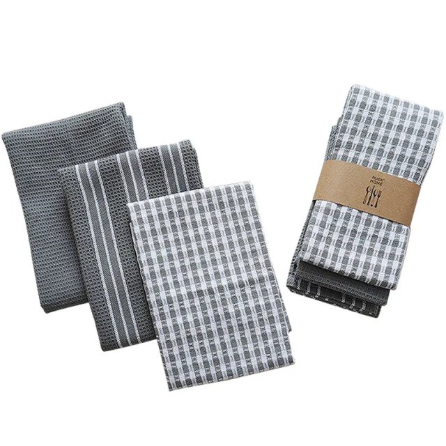 3-Piece Set of 100% Cotton Kitchen Towels - Image 6