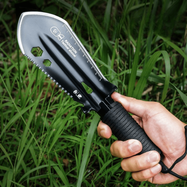 Multi-Purpose Portable Stainless Steel Outdoor Shovel for Gardening & Fishing