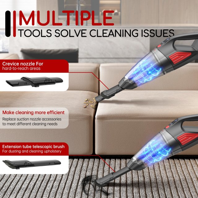 Powerful 9000Pa Handheld Vacuum Cleaner - Image 4