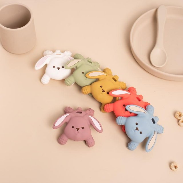 Baby Silicone Rabbit Teether