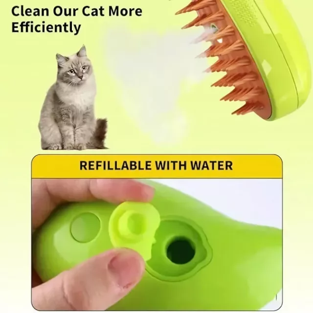 3-in-1 Cat and Dog Steam Brush - Image 6