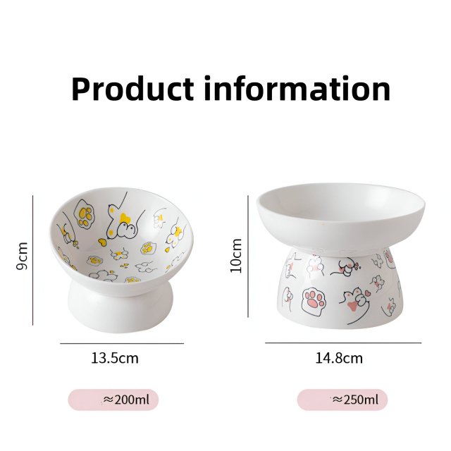 Ergonomic Ceramic Cat Food and Water Bowl with Elevated Design - Image 5