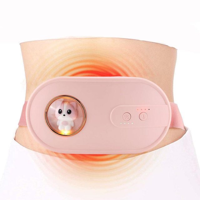 Menstrual Heating & Vibration Belt for Pain Relief – Electric Abdominal Massager