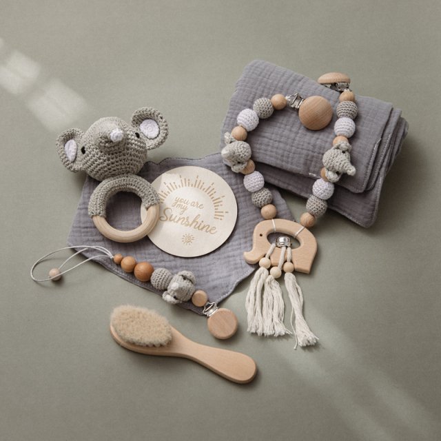 Wooden Baby Gift Set - Image 4