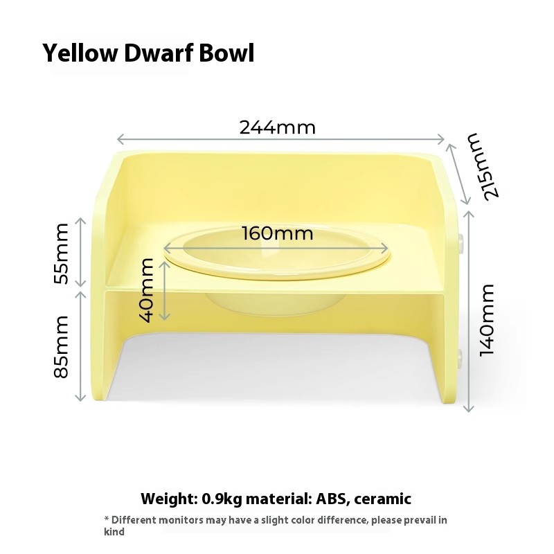 Short yellow bowl