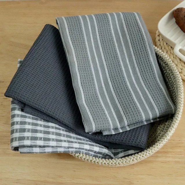 3-Piece Set of 100% Cotton Kitchen Towels - Image 5