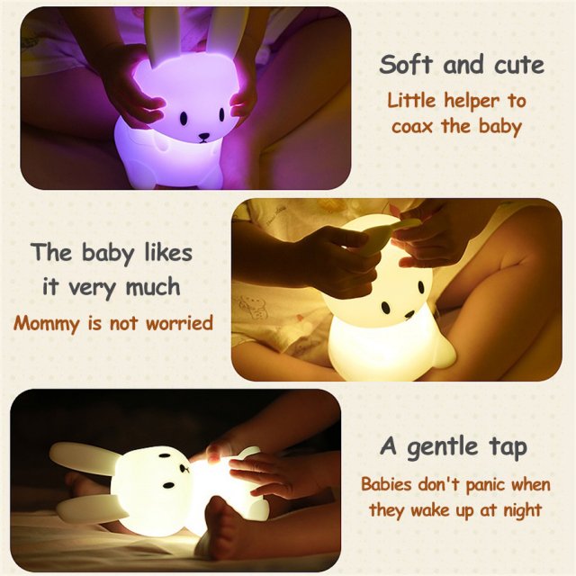 Charming Rabbit LED Night Light - Image 5