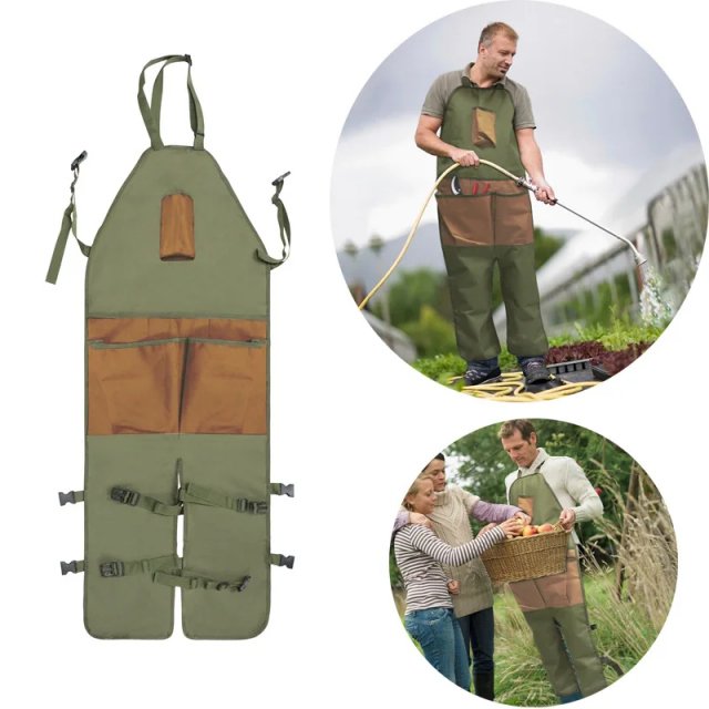 Gardening Prune Multi-Pocket Apron with Matching Extended Legguard