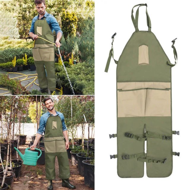 Gardening Prune Multi-Pocket Apron with Matching Extended Legguard - Image 4