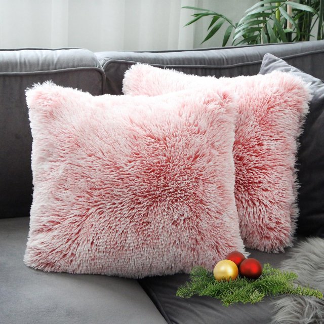 Luxury Faux Fur Throw Pillow Cover - Image 5