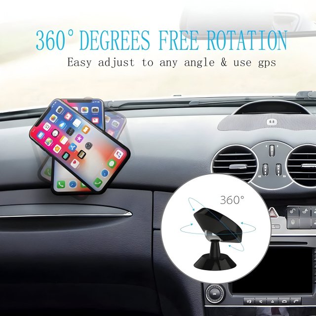 Universal Magnetic Car Phone Holder Stand – 360° Air Vent Mount for GPS & Smartphones - Image 5