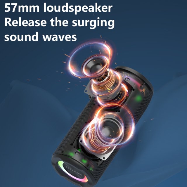 40W Outdoor Portable Wireless Speaker, Waterproof Subwoofer, Dual Pairing - Image 4