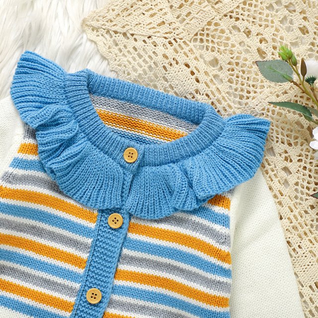 Adorable Knitted Baby Romper - Image 4