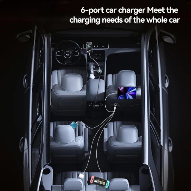 105W Multi-Port USB-C Fast Car Charger - Image 4