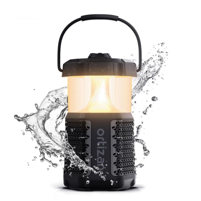 Outdoor Bluetooth Speaker with Camping Lantern, 40W Stereo & Waterproof Design