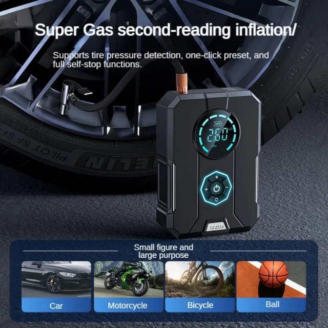 4-in-1 Portable Car Jump Starter & Air Compressor - Image 3