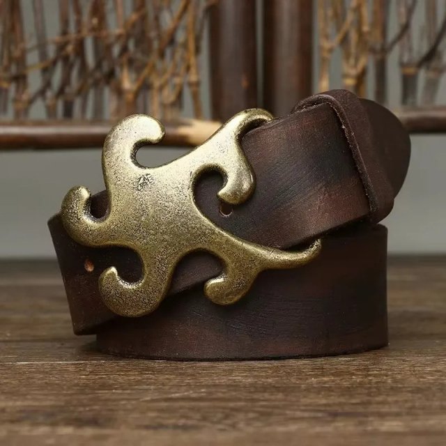 High-Quality Genuine Leather Men's Belt - Image 6