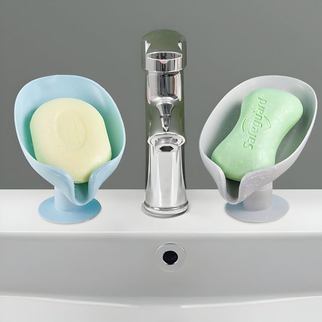 Leaf Shape Soap Holder with Suction Cup - Image 6