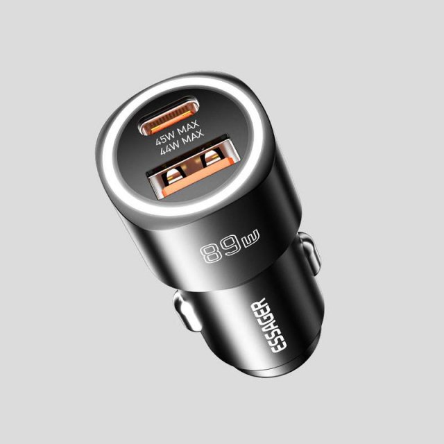 USB C Car Charger 89W 2 Ports Super Fast Charging for iPhone, Samsung, Xiaomi, Huawei