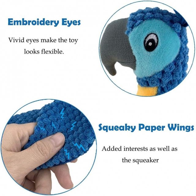 Interactive Plush Dog Toy with Squeaker - Image 3