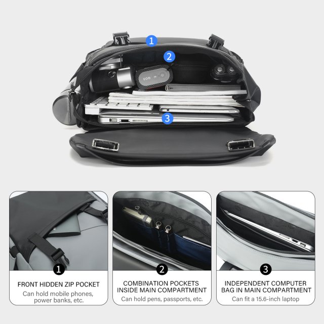 Lifetime Warranty Korean Style Waterproof Men’s Laptop Backpack - Image 5