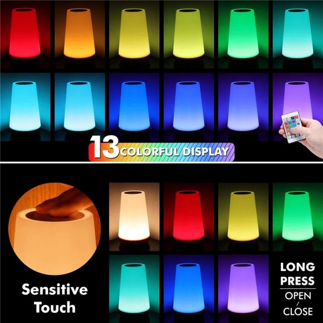 13-Color RGB LED Night Light for Kids - Image 4