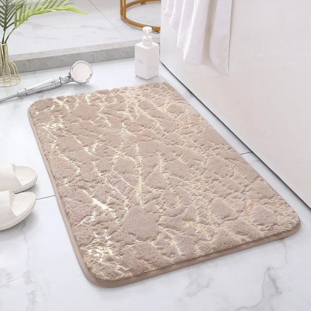 Soft Faux Rabbit Hair Bathroom Rug 40x60cm - Image 6