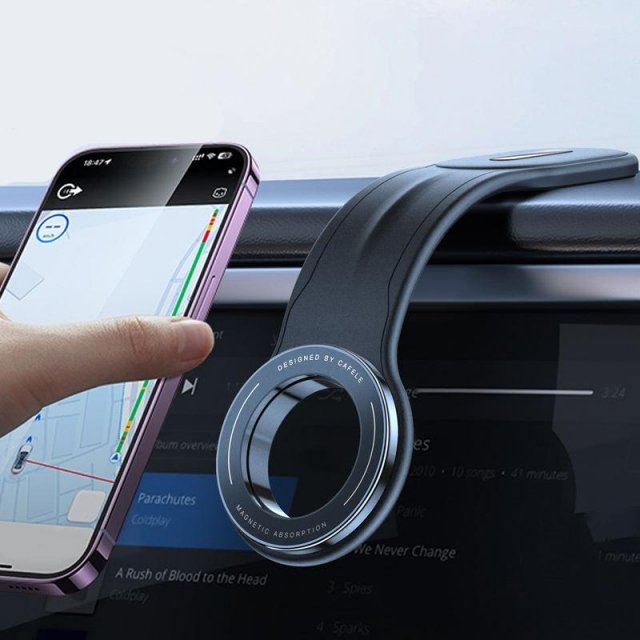 Foldable Magnetic Car Phone Holder for Dashboard, Vent & Windshield