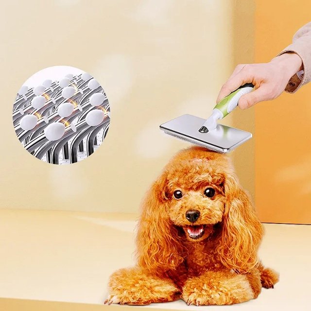 Stainless Steel Dog Comb and Hair Remover Brush for Dogs & Cats - Image 4