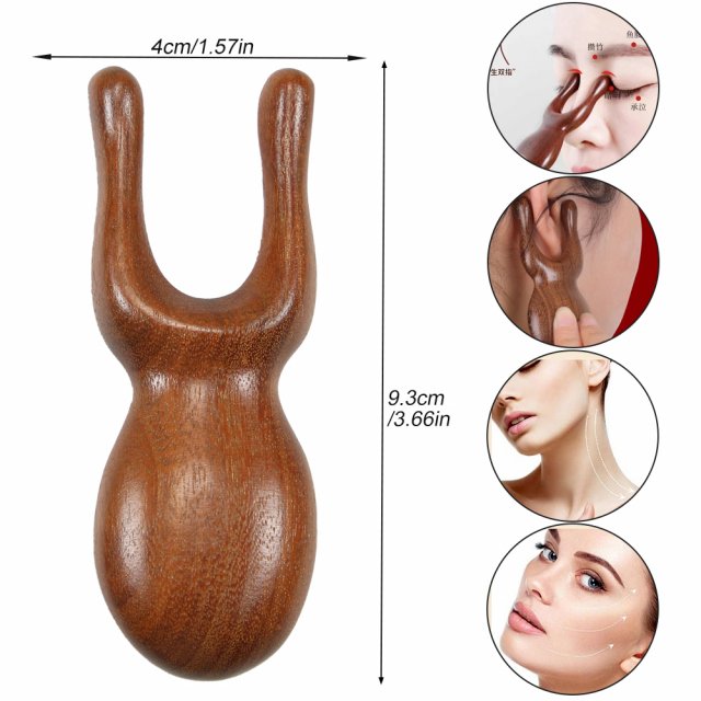 Natural Sandalwood Gua Sha Tool - Image 6