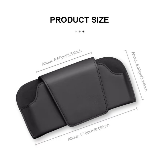 Universal Car Sun Visor Sunglasses Holder with Magnetic Closure - Image 5