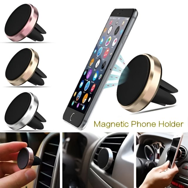 Magnetic Car Phone Holder - Universal Air Vent Mount for Mobile Phones - Image 4