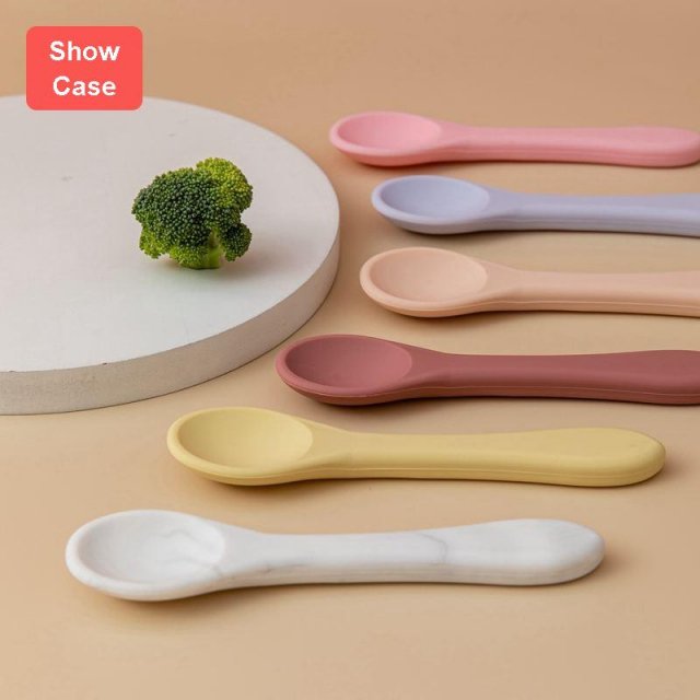 Baby Silicone Feeding Spoon - Image 4