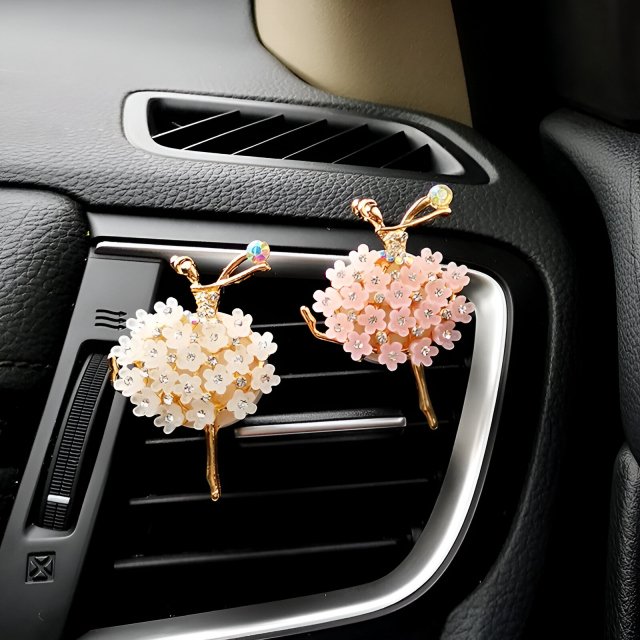 Ballet Girl Car Air Freshener Clip - Elegant Car Vent Perfume Diffuser Decor - Image 3