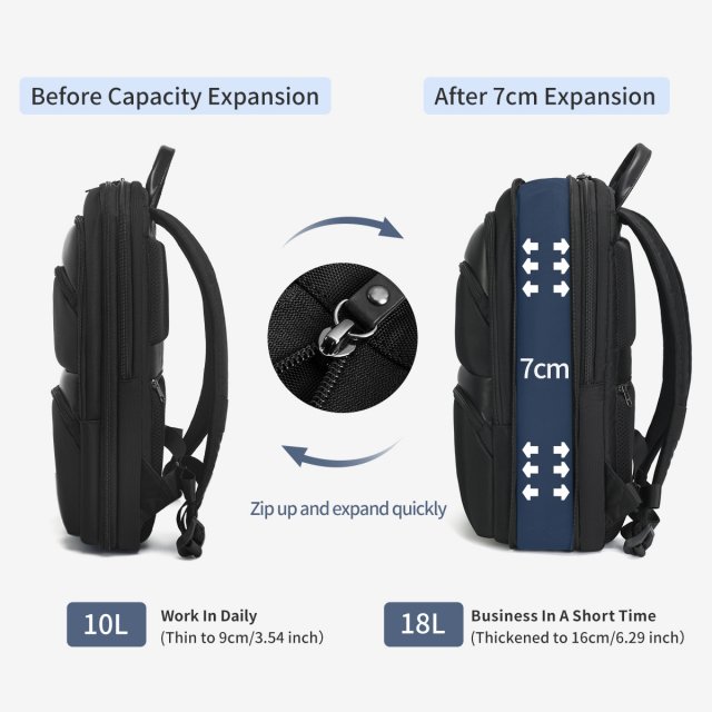 Lifetime Warranty Expandable 15.6-inch Laptop Backpack - Image 4