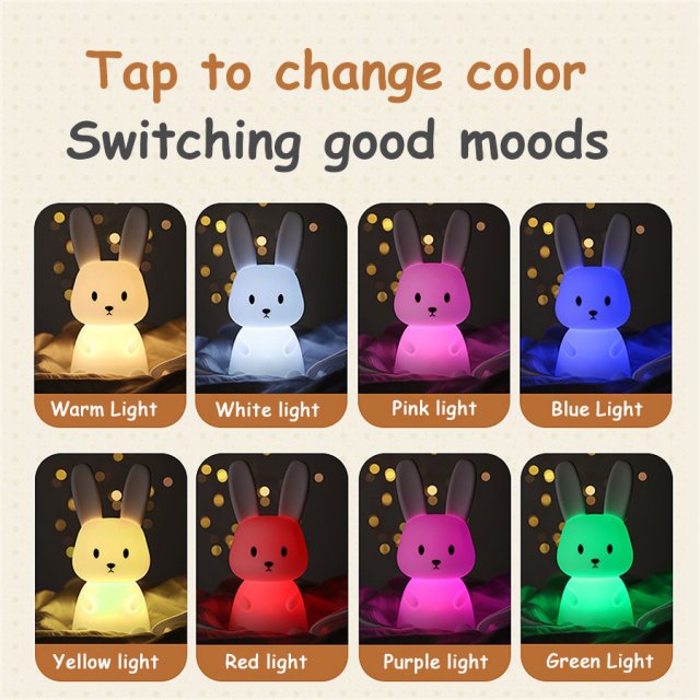 Charming Rabbit LED Night Light - Image 4