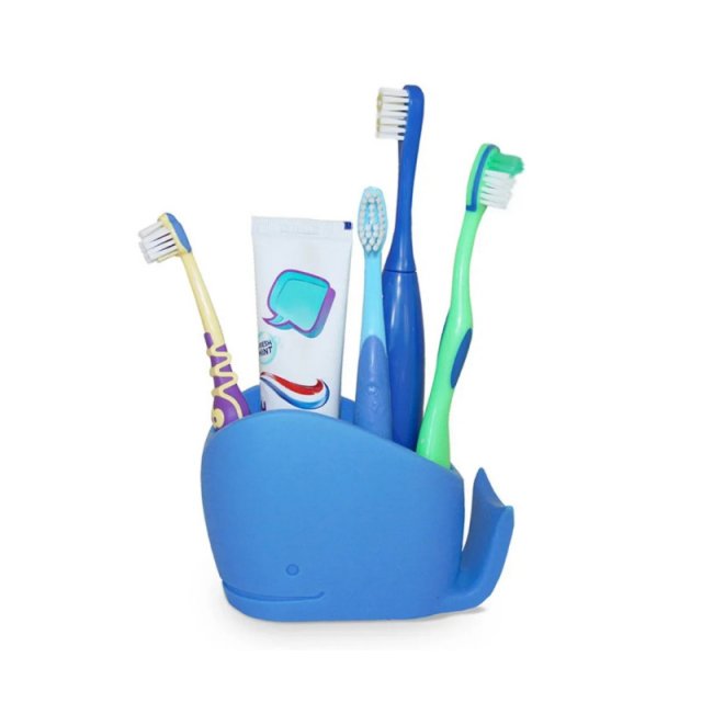 Cute Whale Silicone Toothbrush Holder