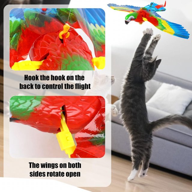 Interactive Flying Parrot Toy for Cats - Image 3