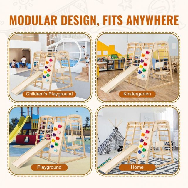 7-in-1 Indoor Jungle Gym for Kids - Image 6