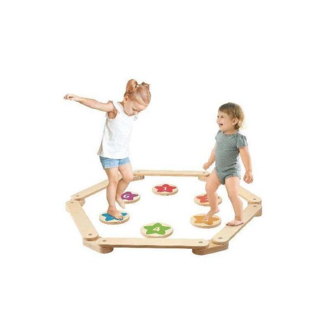 6-Piece Kids Balance Beam & Stepping Stones