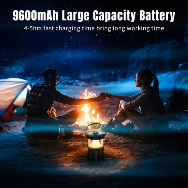 Outdoor Bluetooth Speaker with Camping Lantern, 40W Stereo & Waterproof Design - Image 5