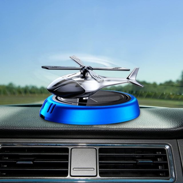 Solar Rotating Helicopter Car Air Freshener - Image 4