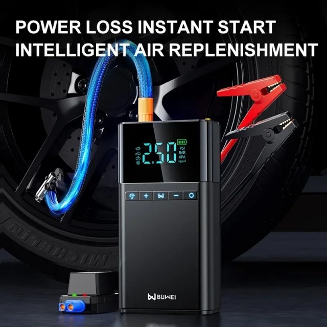 4-in-1 Car Jump Starter & Air Pump with Power Bank - Image 4