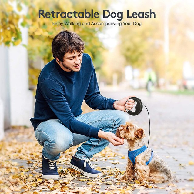 Durable LED Retractable Dog Leash with USB Rechargeable Light & Ergonomic Handle - Image 6