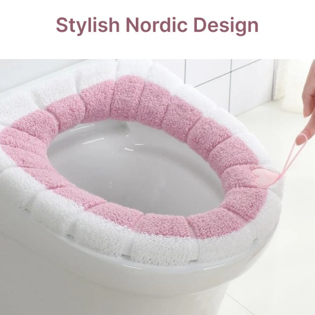 Soft Washable Nordic WC Lid Cover - Image 5