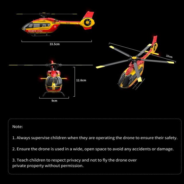 4-Channel Brushless Gyro-Stabilized Remote Control Helicopter with Altitude Hold - Image 9