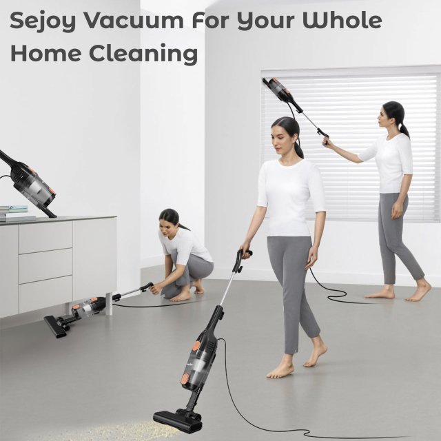 Powerful 2-in-1 Corded Vacuum Cleaner with 15KPa Suction - Image 3