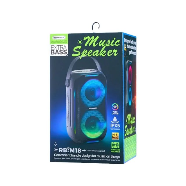 Portable Bluetooth Party Speaker with LED Lights, Waterproof, 20W Power - Image 5